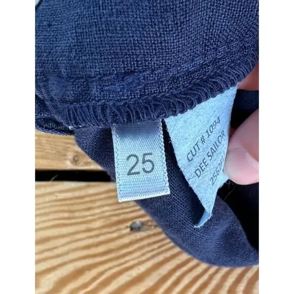 NWT L’Agence Dee Sailor Dress Pants Size 25 Women’s Navy - Picture 6 of 10